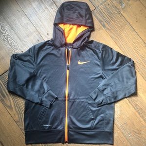 Nike Therma-Fit Zippered Jacket Orange / Black